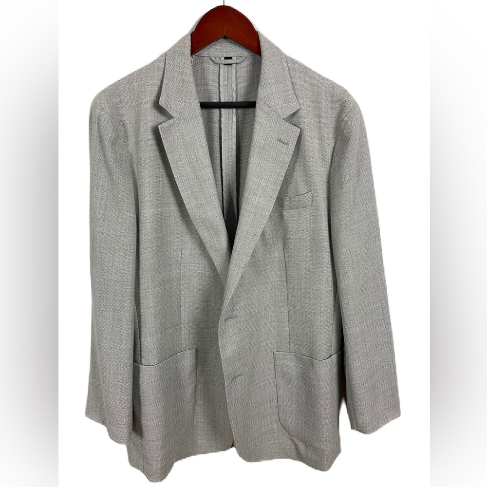 Bonobos Men's 44R Slim Fit Gray Unstructured Italian Marzotto Wool Sports Coat